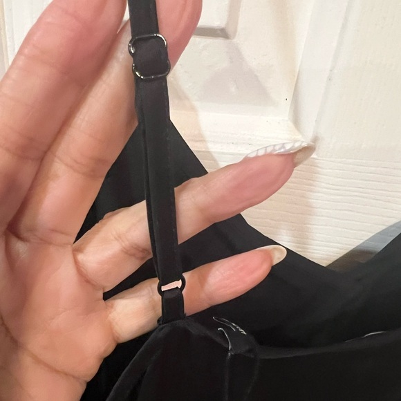 THE KOOPLES Black Midi Slip Dress with Ruffles womens size Medium/6 NWT - Picture 7 of 12